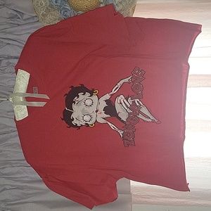 Zombie love Betty Boop tee